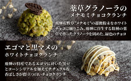 チョコクランチ＆ドリップコーヒー ギフトボックス大 クランチチョコ 飛騨の森のめぐみグラノーラ メナモミチョコクランチ＆エゴマと黒マメのホワイトチョコクランチ 菓子 スイーツ 珈琲 ギフト プレゼント 贈り物[Q2832]