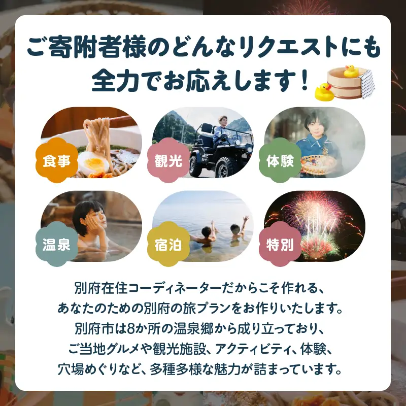 オーダーメイド「別府の旅プラン」に利用可能な5,000円割引券_B097-023-03