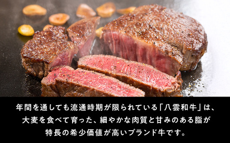 八雲和牛 ステーキセットA(ステーキソース入) ※沖縄・離島への配送不可