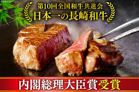 牛肉 和牛 長崎和牛 サーロインステーキ 225g 2枚 計450g [彼杵の荘 長崎県 東彼杵町 hs42bag270004]