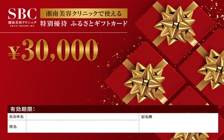 湘南 美容 クリニック ギフト券 30000円分 【 美容 】