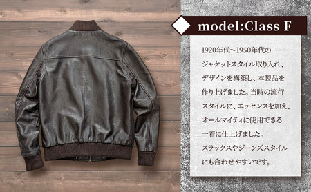 【Nappa Leather仕様】レザージャケット [model:Class F］ ジャケット 革 皮革 レザー 皮製品 レザー製品 シープスキン シープレザー メンズ パキスタン S：アンティークキャメル