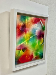 【青木芳恵】笑顔を届ける絵『未来への扉』（キャンバス印刷＋BOX額＋UVカット） 未来_OS146-0019