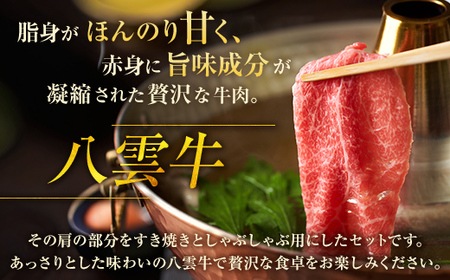 八雲牛 すきしゃぶセット 600g (300g×2パック) ※沖縄・離島への配送不可