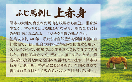 フジチクふじ馬刺し上赤身　計1920ｇ（80ｇ×4個セット）× 6セット