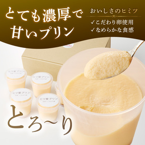 【五つ星ひょうご認定】日本一こだわりたまごの三ツ星プリン(125g×4個)【2400H12606】