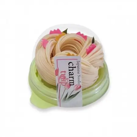 富山県砺波市　柿里商店　手延べ素麺「knot charm Tulip」お花もお召し上がりいただけます_麺   _【1612315】
