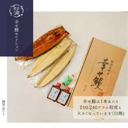 【1本210g以上】遠州杉浦うなぎMセット　白焼2本+蒲焼2本(880-980g)+肝白焼+タレ_魚介・海産物 うなぎ  ウナギ 鰻_【配送不可地域：離島】【1612730】