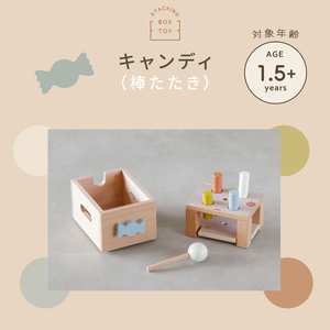 HOPPL（ホップル） スタッキングボックストイ キャンディ（棒たたき） メッセージプレートC