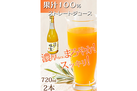 有田みかん果汁１００%ジュース　「味皇」　７２０ml×２本
