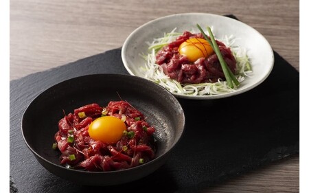 【国産】馬刺しユッケ2種とネギトロの食べ比べセット 150g 国産 馬刺し 赤身 ユッケ ネギトロ セット ふじ馬刺し 馬肉 馬 生食用 肉刺し ギフト 贈答用  フジチク 熊本 阿蘇 南小国町 送料無料