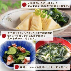 塩蔵 わかめ 450g (150g×3袋) 海鮮 海藻 わかめ ワカメ 魚貝類 魚介類 みそ汁 スープ 酢の物 小分け 三陸産 岩手県 大船渡市
