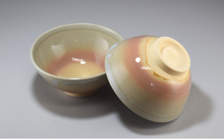 萩焼 ご飯茶碗 2客