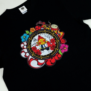 沖縄市 マンホールTシャツ エイ坊 （黒 / XLサイズ） Tシャツ 半袖 キャラクター メンズ レディース 沖縄市 黒色 沖縄市/株式会社TAK JAPAN [BCDK002-04]