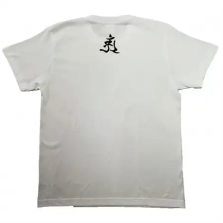 手描きTシャツ 仏画 普賢菩薩 白 (半袖 Lサイズ)【1615106】
