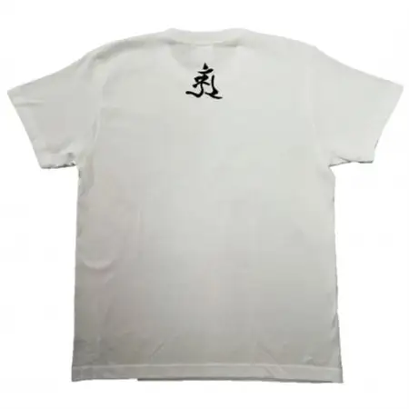 手描きTシャツ 仏画 普賢菩薩 白 (半袖 XLサイズ)【1615111】