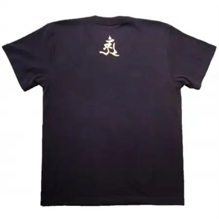 手描きTシャツ 仏画 普賢菩薩 黒 (半袖 XLサイズ)【1615124】