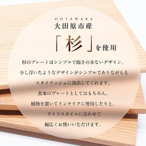 Sugi Multi plate 3枚セット ｜プレート 皿 木工 クラフト インテリア 杉 木材 大田原市