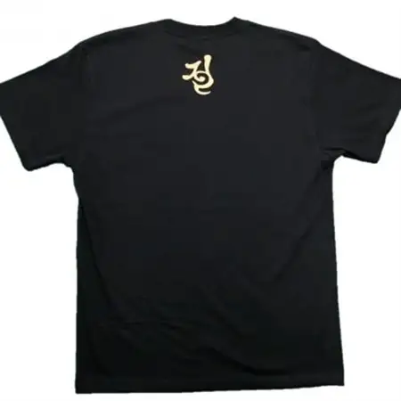 手描きTシャツ 仏画 弁財天 黒 (半袖 Sサイズ)【1615635】