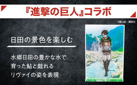 進撃の巨人 日田景色アクリルスタンド(小) 3枚セット リヴァイ×鮎 日田市 グッズ アクスタ [ARBV006]