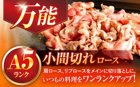 【3回定期便】長崎和牛A5ランク牛ロース小間切れ（400ｇ入）[OCH023]