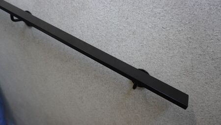 アイアン手摺（ブラック、幅500～990mm、10mm単位でオーダー可能！）（3439）