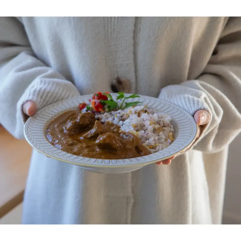 【自家用 化粧箱なし】妊婦さんたちのために野菜とフルーツで作ったビーフカレー 3食セット【092E-018】