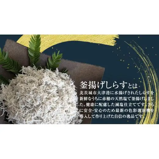 大津港水揚げの 釜揚げしらす 1.5kg (500g×3パック) (茨城県共通返礼品：北茨城市)