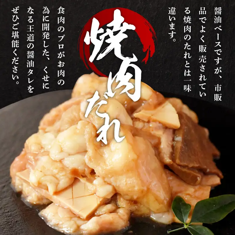 【 スピード発送 】【 特選 黒毛和牛 】 神様のホルモンミックス 秘伝たれ漬け 400g（焼肉だれ2p）