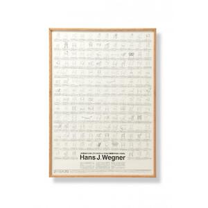 【旭川家具】オリジナルフレーム×織田コレクション図録ポスター　B1（Hans J. Wegner）_03432