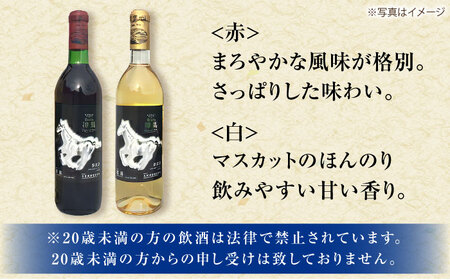 【父の日】ワイン「神馬」 赤・白 720ml×各1本 / お酒 赤ワイン 白ワイン 赤白セット 飲み比べ 人気 おすすめ フルボディ 辛口 / 栗東市 / 酒甚[BIAK005]