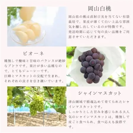 【発送月固定定期便】岡山県産旬のフルーツ定期便全3回【配送不可地域：離島・北海道・沖縄県】【4067124】
