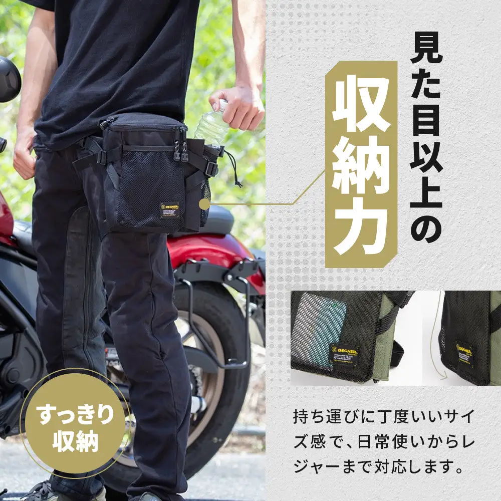 【デグナー】ホルスターバッグ [NB-203]  ＜マリンカモ＞｜京都 バイクギア 人気ブランド レザーアイテム バイク