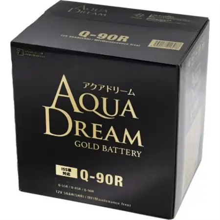 AQUADREAM GOLD 自動車始動用バッテリー ISS車対応  Q-90R 1個_家電製品 アウトドア・カー用品  _【配送不可地域：沖縄県】【1608355】