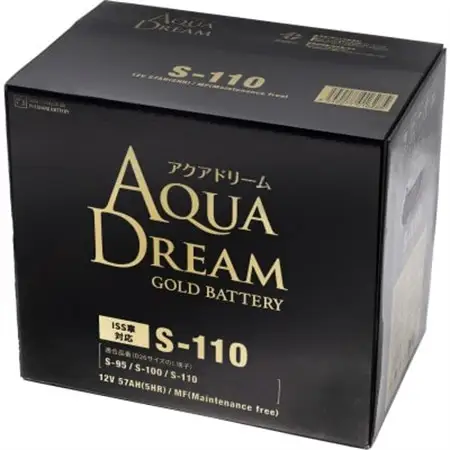 AQUADREAM GOLD 自動車始動用バッテリー ISS車対応  S-110 1個_家電製品 アウトドア・カー用品  _【配送不可地域：沖縄県】【1608357】