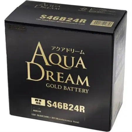 AQUADREAM GOLD ハイブリッド車補機用バッテリー S46B24R 1個_家電製品 アウトドア・カー用品  _【配送不可地域：沖縄県】【1608386】