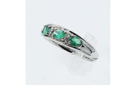 エメラルド リング 0.5ct Pt900 (12527) 指輪 リング エメラルド プラチナ ダイヤモンド  山梨県 甲斐市 BR-76
