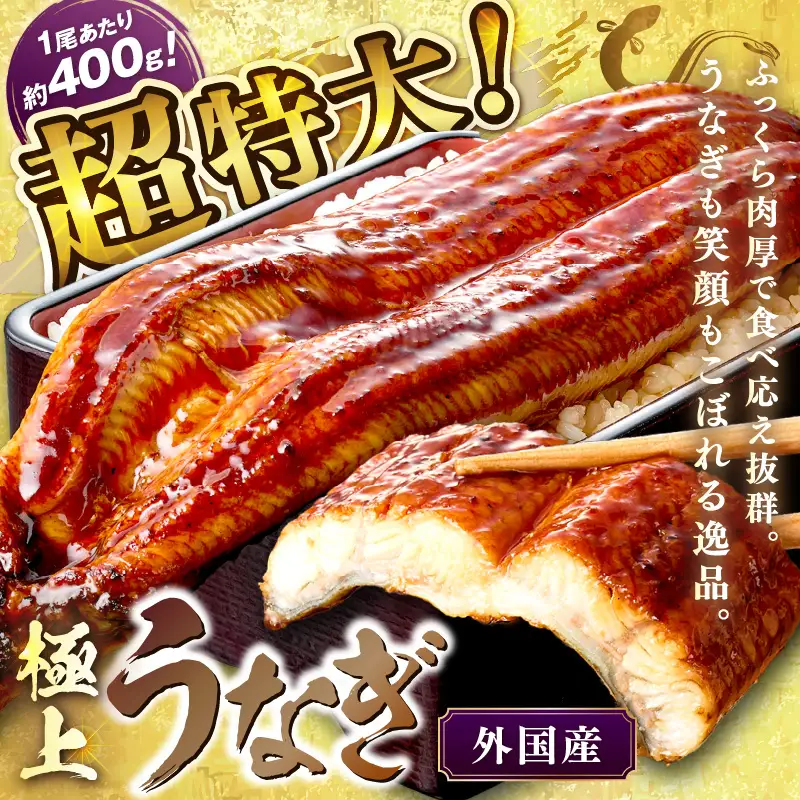 【鰻】うなぎ蒲焼き1尾 400g前後 | うなぎ