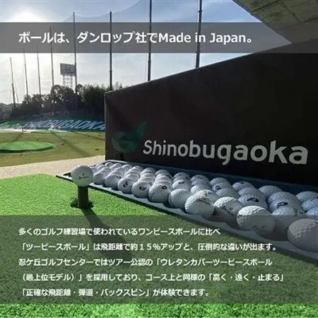 ゴルフ練習場 忍ケ丘ゴルフセンター ICカードチャージ利用券 20,000円分(約2,400球)【1552319】
