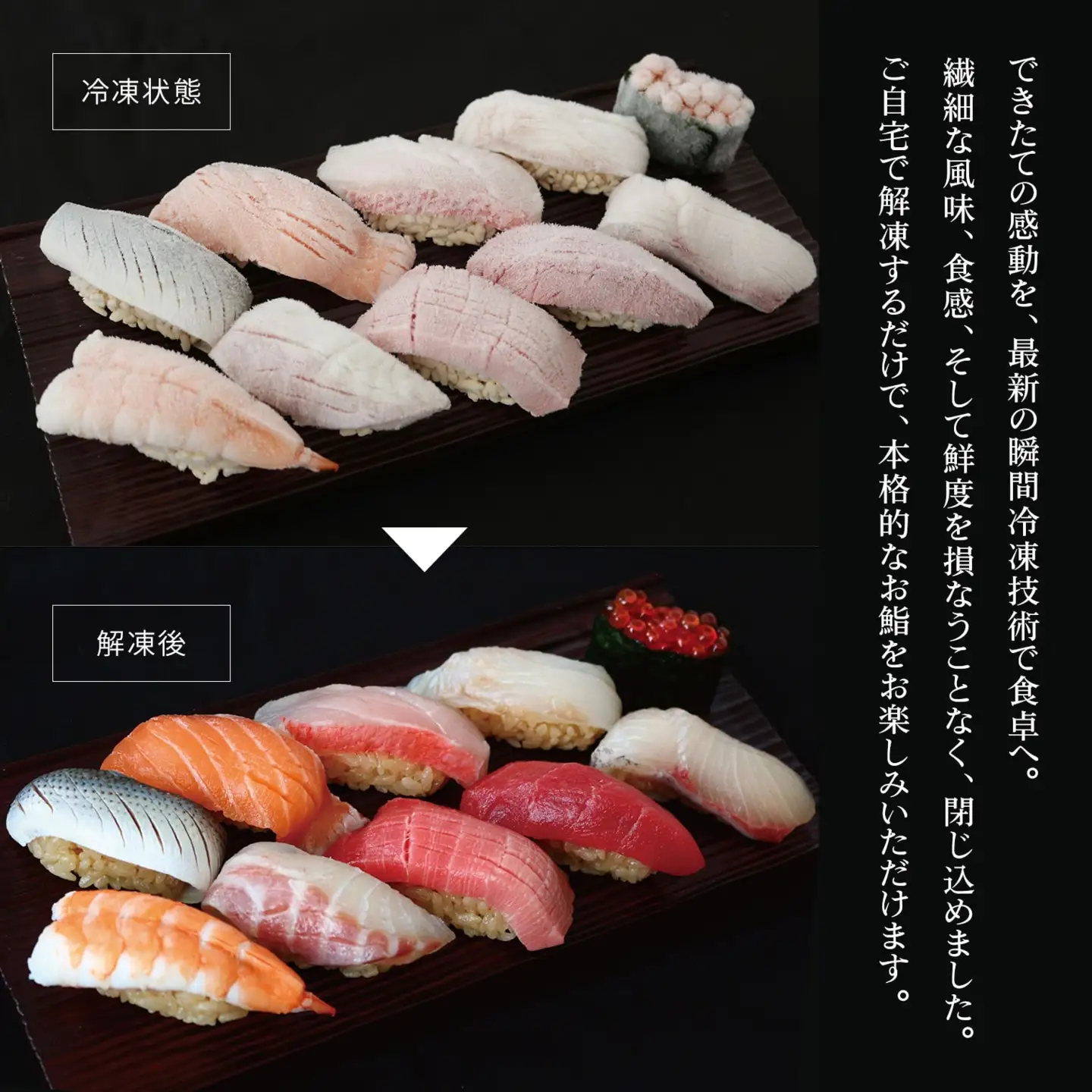 【7営業日以内発送】 冷凍鮨 10貫  寿司 魚 【銀座おのでら監修】 K2566