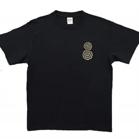 Tシャツ ふとまに 太占 姫川薬石 ネイビー (半袖 Lサイズ)【1619404】
