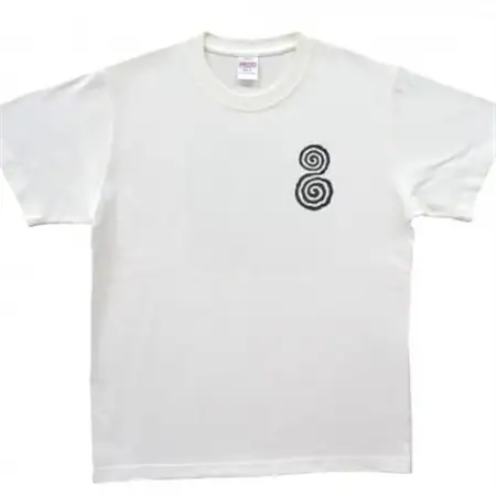 Tシャツ ふとまに 太占 麻炭 白 (半袖 Lサイズ)【1619669】