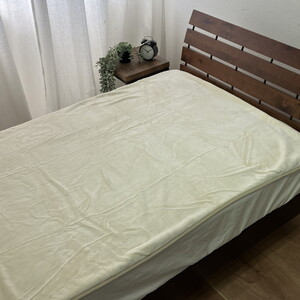 【訳あり】丸洗いOKあったか綿敷毛布（綿マイヤー）ダブル SH-36905PW