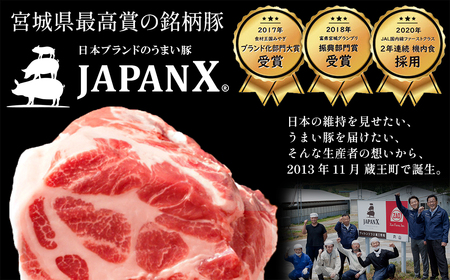 【5ヶ月連続】JAPAN X3種スライスセット2.8kg(バラ肩ロース小間)　【04301-0098】