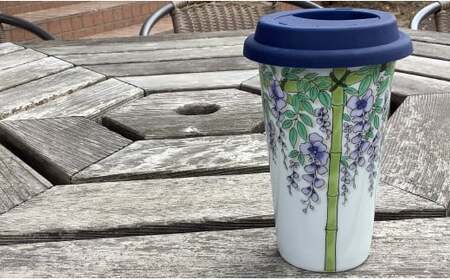 有田焼 Traveling Tumbler / Fuji トラベリングタンブラー 藤【 幸楽窯 / YUIKA Lab 】コンビニ コーヒー Mサイズ 食器 器 カップ A14-156