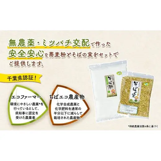 B01-005 ながいきそば 蕎麦粉＆そばの実セット