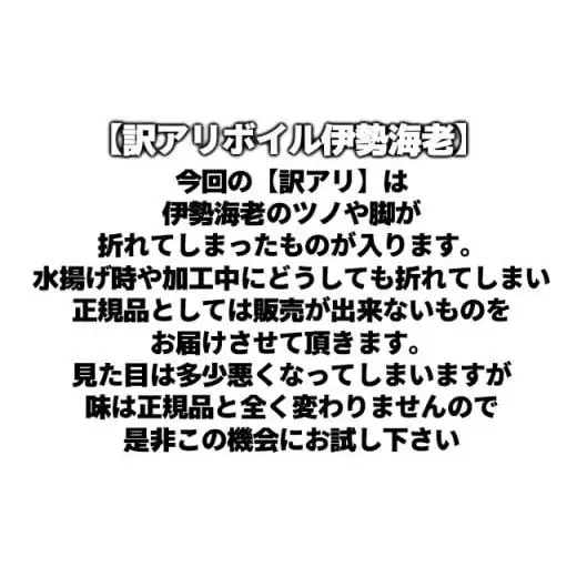 C02-E44 訳ありボイル伊勢海老1kg
