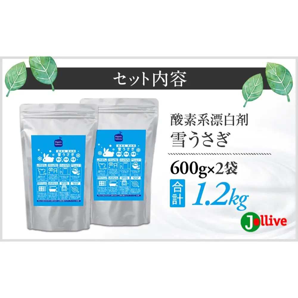 L01-038 酸素系漂白剤雪うさぎ600g×2袋