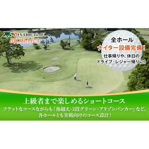 R01-004 ダイナミックゴルフ ショートコース2周＆お食事セット（平日）