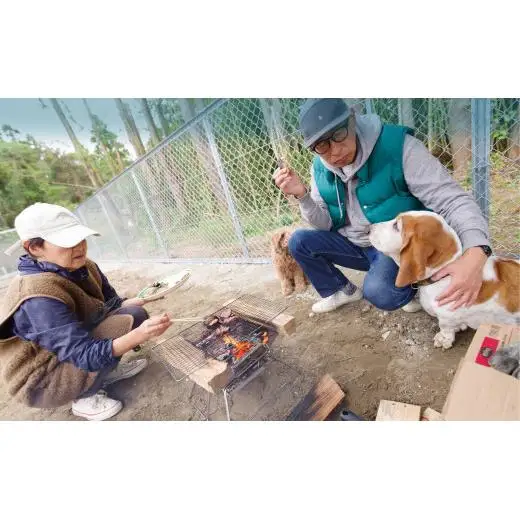 S01-003 デイキャンプ Secret Base･Camp Mellow利用券（ワンちゃんと過ごせる区画A 約98?）